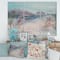Designart - Winter Trees River and Birds - Lake House Canvas Wall Art Print